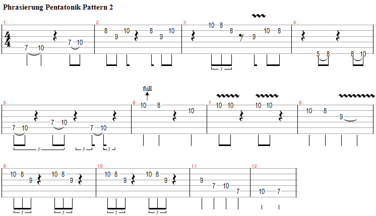 Blues Phrasierung 2